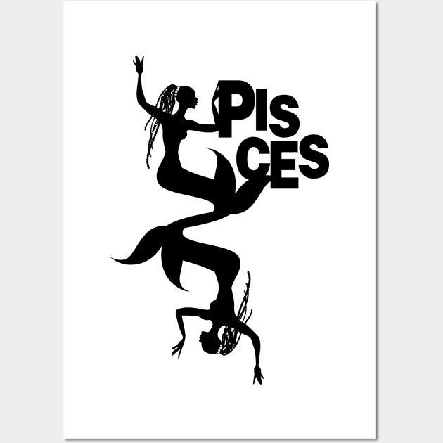 Tribal zodiac. Pisces Wall Art by LaInspiratriz